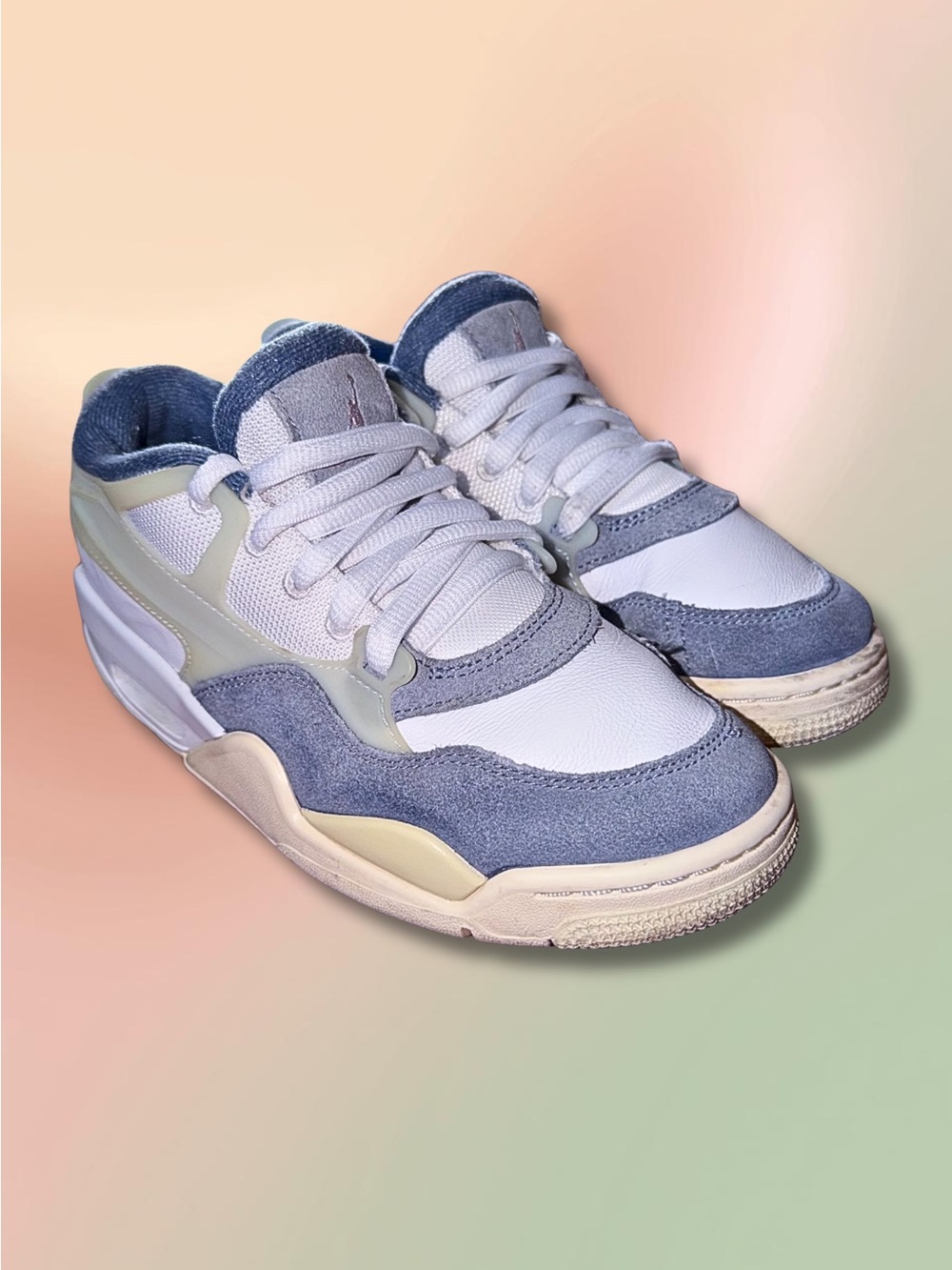 Jordan Flight Court GS 4.5Y Women’s 6 White Blue Pink FQ7938-101